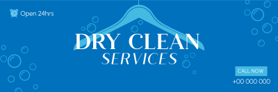 Dry Clean Service Twitter header (cover) Image Preview