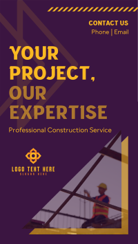 Construction Experts Whatsapp Story Design