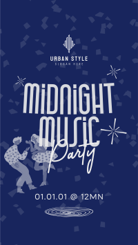 Midnight Music Party Facebook story Image Preview