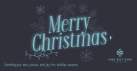 Ornamental Christmas Wishes Facebook ad Image Preview