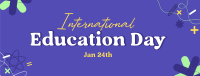 Celebrate Education Day Facebook Cover Design