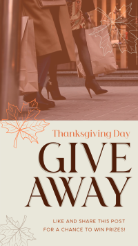 Massive Giveaway this Thanksgiving TikTok video Image Preview