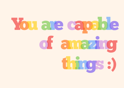 Amazing Motivational Quote Postcard Image Preview