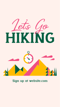 Mountain Hiking Trail Instagram Reel Design