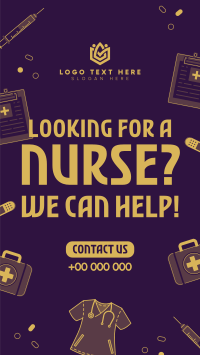 Nurse Job Vacancy Facebook Story Design