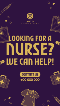 Nurse Job Vacancy Facebook story Image Preview