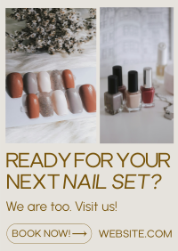 Minimalist Nail Salon Poster Image Preview