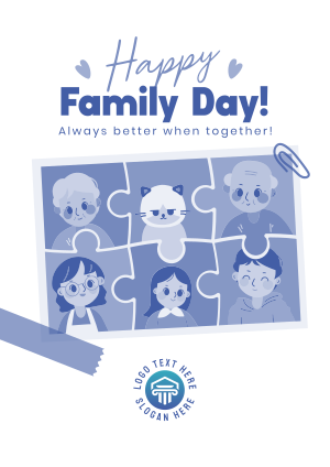 Adorable Day of Families Flyer Image Preview