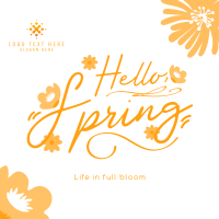 Hello Spring Greeting Instagram post Image Preview