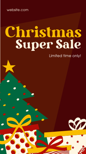 Christmas Super Sale Instagram story Image Preview