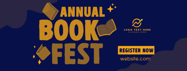 Annual Book Event Facebook Cover Design
