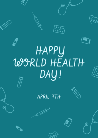 World Health Day Icons Poster Image Preview