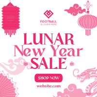 Lunar New Year Sale Instagram Post Design