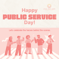 Playful Public Service Day Instagram post Image Preview