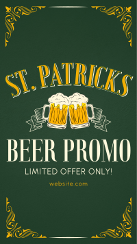 Paddy's Day Beer Promo YouTube Short Design