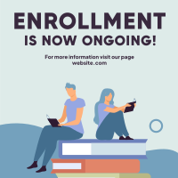 Enrollment Ongoing Instagram Post Design