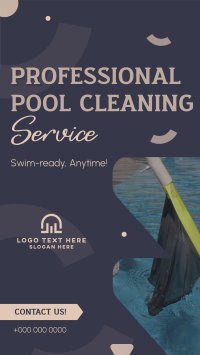 Professional Pool Cleaning Service TikTok video Image Preview