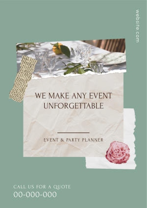 Event and Party Planner Scrapbook Flyer Image Preview