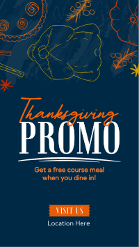 Hey it's Thanksgiving Promo Instagram reel Image Preview