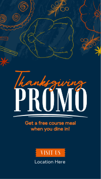 Hey it's Thanksgiving Promo Instagram Reel Image Preview