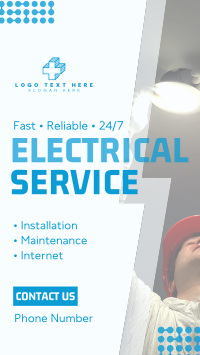 Handyman Electrical Service Facebook story Image Preview