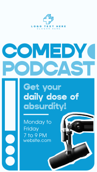 Daily Comedy Podcast Instagram Story Design