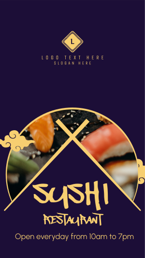 Sushi Dishes Instagram story Image Preview