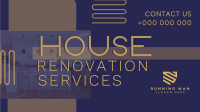 Geometric Blocks House Renovation Facebook event cover Image Preview