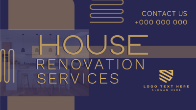 Geometric Blocks House Renovation Facebook event cover Image Preview