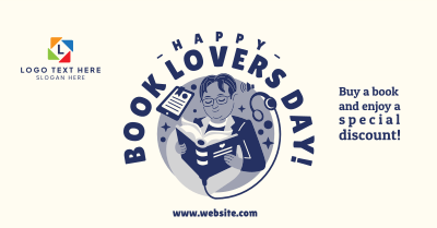 Book Lovers Day Sale Facebook ad Image Preview