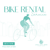 Biking in The City Instagram Post Design