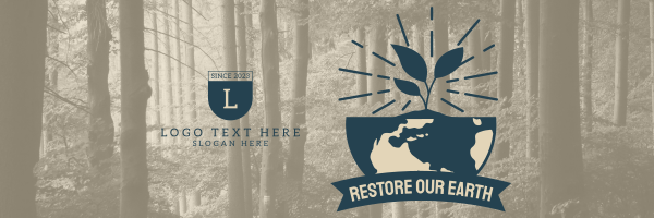 Restore Our Earth Twitter Header Design Image Preview