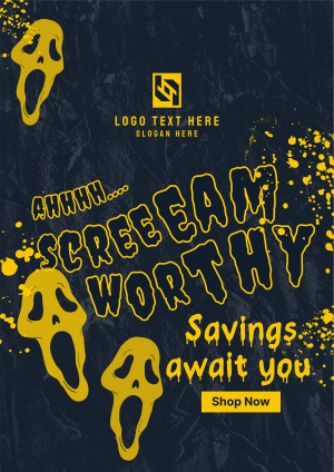 Scream Worthy Discount Flyer Image Preview