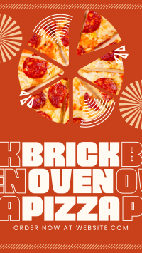 Simple Brick Oven Pizza Instagram story Image Preview