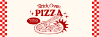 Retro Brick Oven Pizza Facebook Cover Design