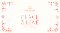 Floral Peace Day Facebook Event Cover Design