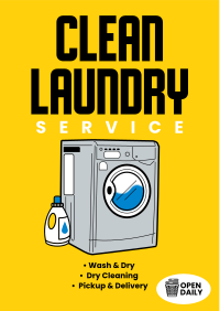 Clean Laundry Wash Flyer Image Preview