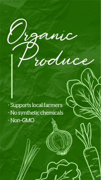 Organic Produce Facebook Story Design