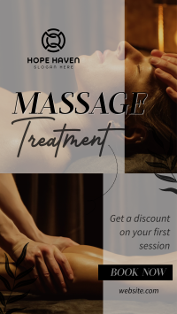 Relaxing Massage Treatment Video Image Preview