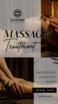 Relaxing Massage Treatment TikTok video Image Preview