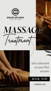 Relaxing Massage Treatment TikTok Video Image Preview