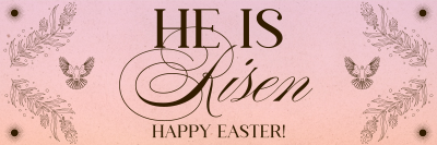 Rustic Easter Sunday Twitter header (cover) Image Preview