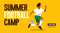 Football Summer Training Facebook Event Cover Design
