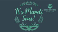Fancy Mardi Gras Facebook Event Cover Design