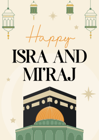 Happy Isra and Mi'raj Flyer Design
