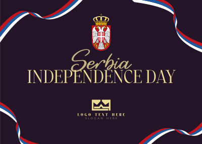 Serbia Independence Day Postcard Image Preview