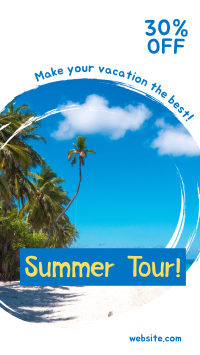 Summer Tour Facebook Story Design