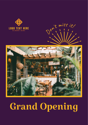 Bistro Grand Opening Flyer Image Preview