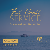 Serene Yacht Services Linkedin Post Design