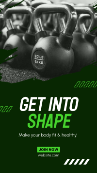 Get Into Shape Facebook story Image Preview